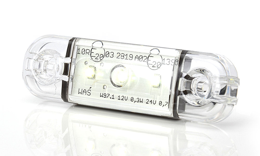 Side Position Marker Slimline Amber 3 Led Clear Lense - Euromotive Lighting & Signal