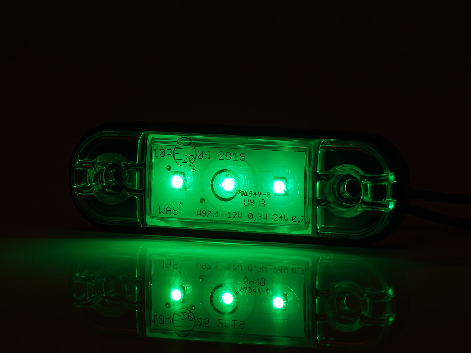 Green Slimline Marker 3 Led - Euromotive Lighting & Signal