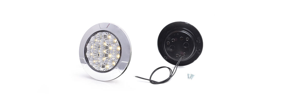 Honeycomb Led Interior Round Lamp W/Dimmer Switch, 12/24V