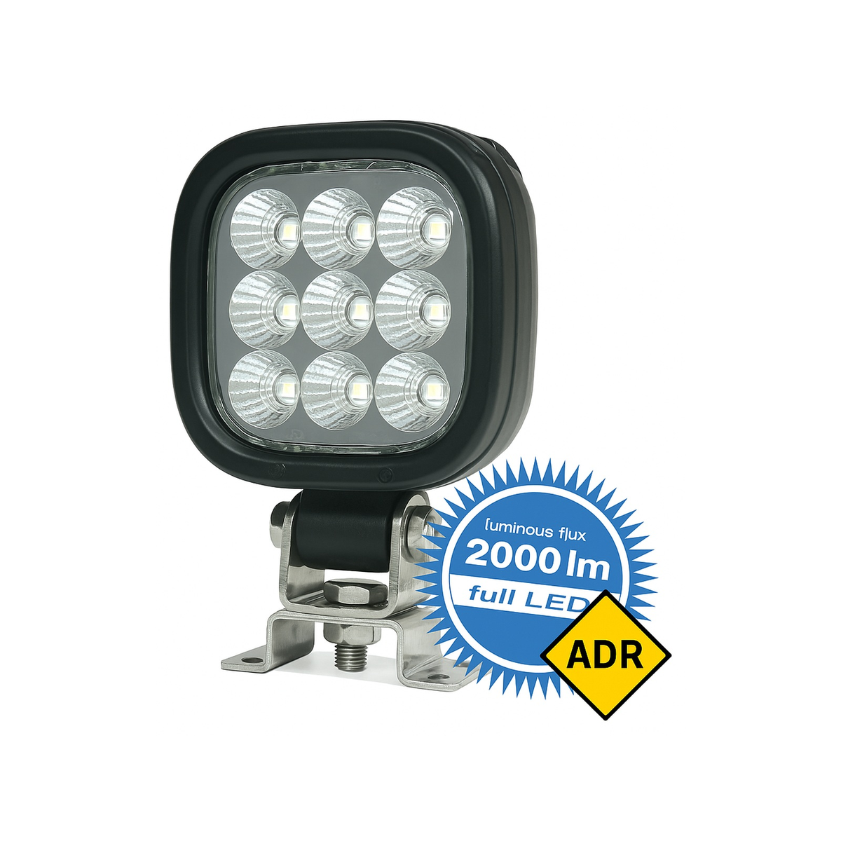 WAS EC1464 ADR LED Work Lamp front view