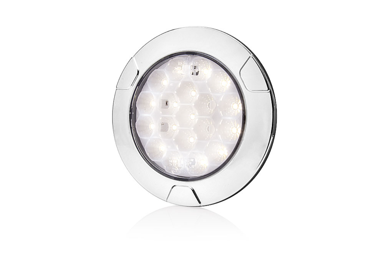 W142 Honeycomb LED Chrome Reversing Lamp - EC1083/I