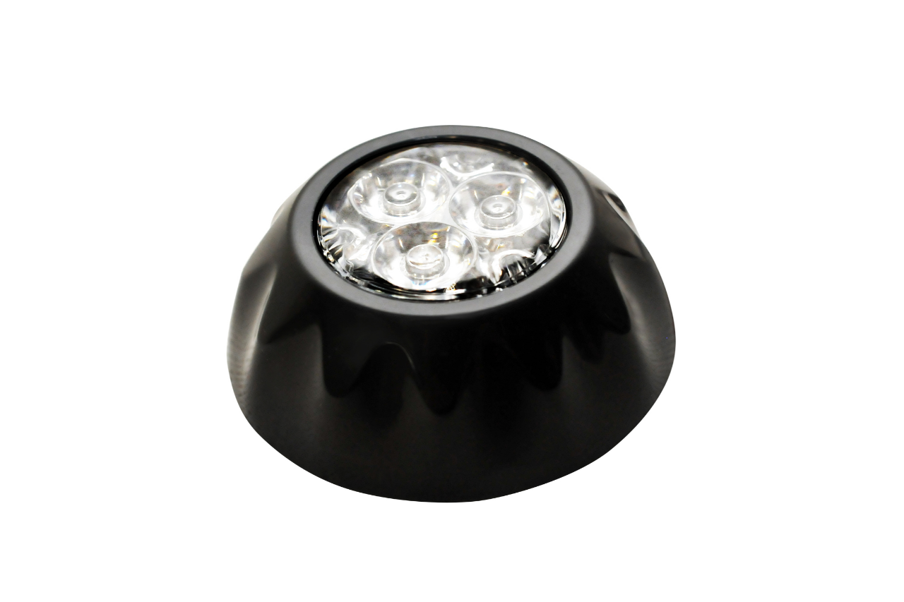 Red 3 LED Blast Surface Mounted Directional Warning Strobe - Covert Series