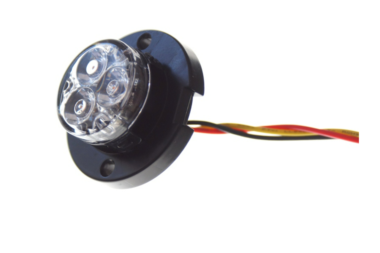 Products 3 LED Blast Surface Mounted Directional Warning Strobe - Covert Series