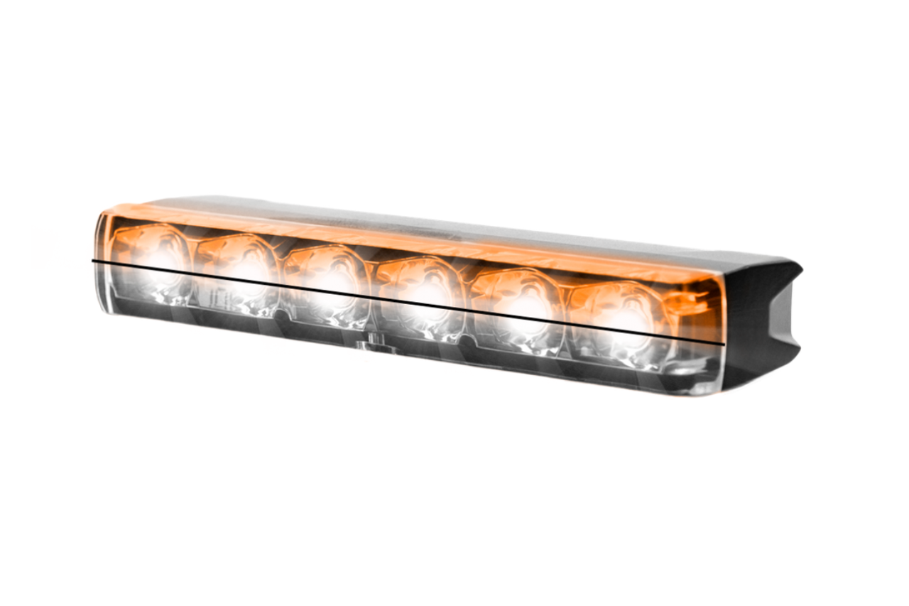 ED6 LED Directional Dual Colour Lamps - Edge Dagger Series Amber/white