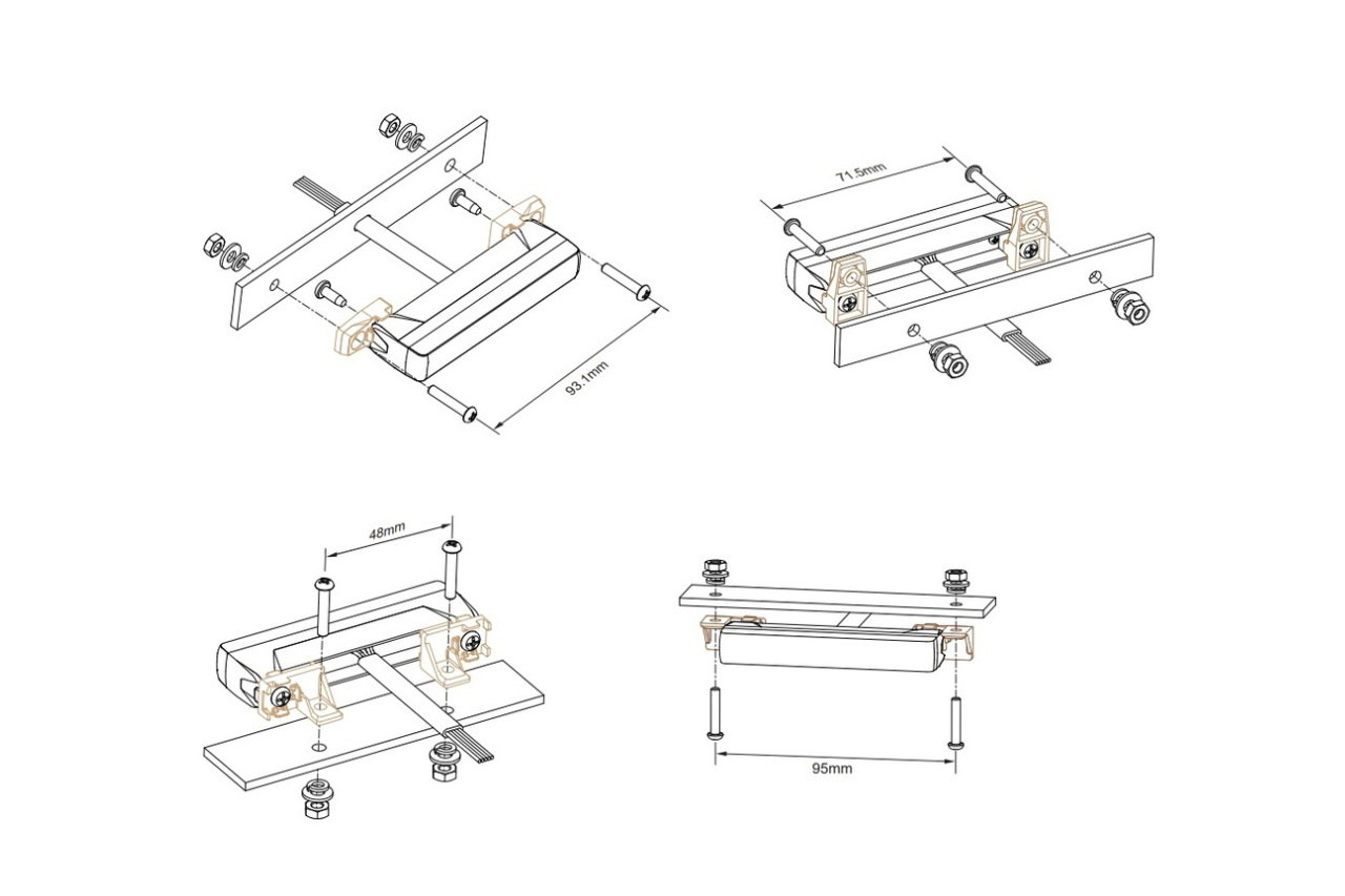 ED6 LED Directional Lamps - Edge Dagger Series Amber