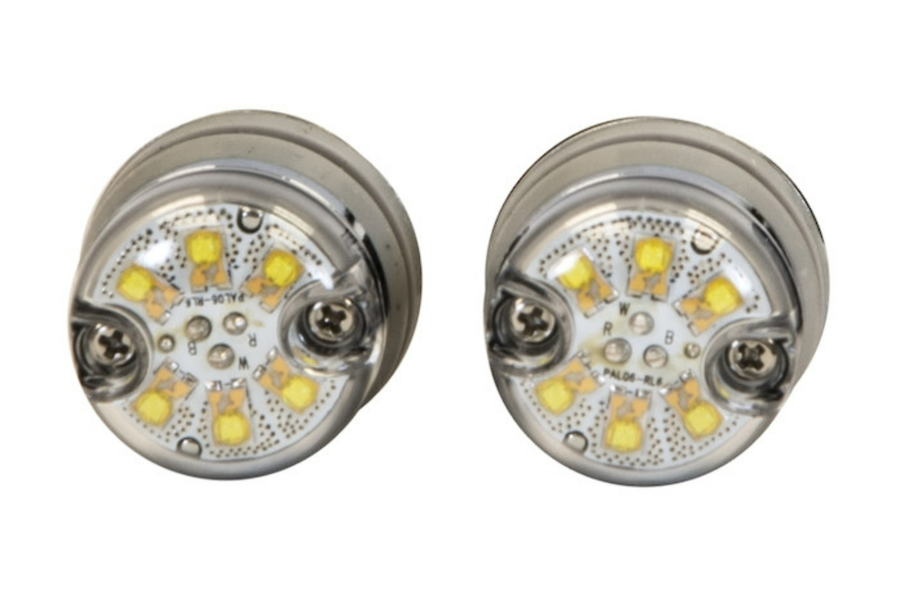 6 LED Hide-Away Strobe - Pair (HL6) - Covert Series Blue