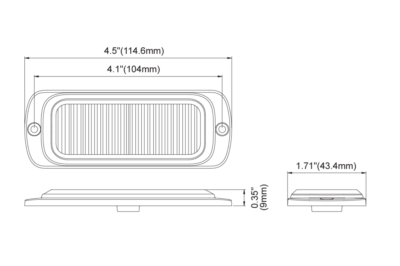 ST26 12 LED Directional Lamp - Super Thin Series Amber