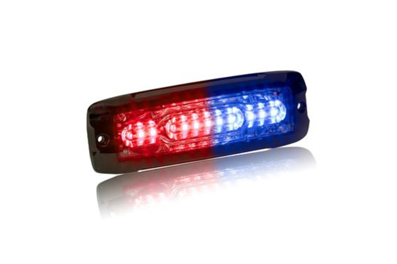 XT12 LED Surface Mounted Dual Colour Lamp (M57) - Xtreme Thin Series Blue/Red