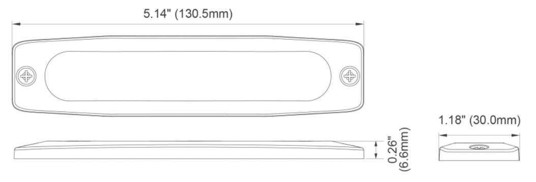 LP6 White, SAE Class 1, R10, 12/24V - Euromotive Lighting & Signal