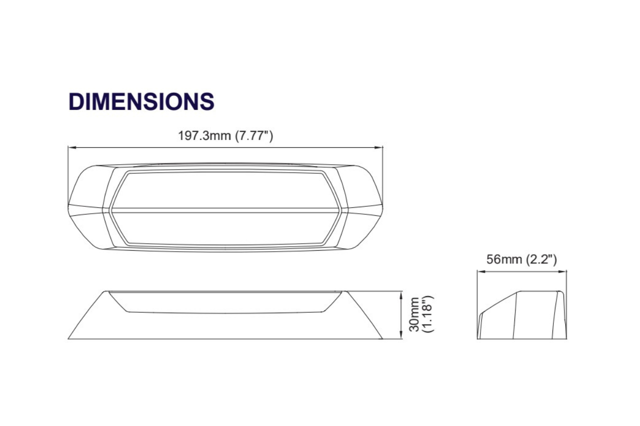 SM12 LED Directional Light Head - Scene Max Series Blue