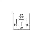 Relay: Mini 12V 40A twin output 5pin Resistor w/tab