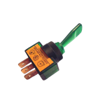 Green Illuminated Toggle Switch