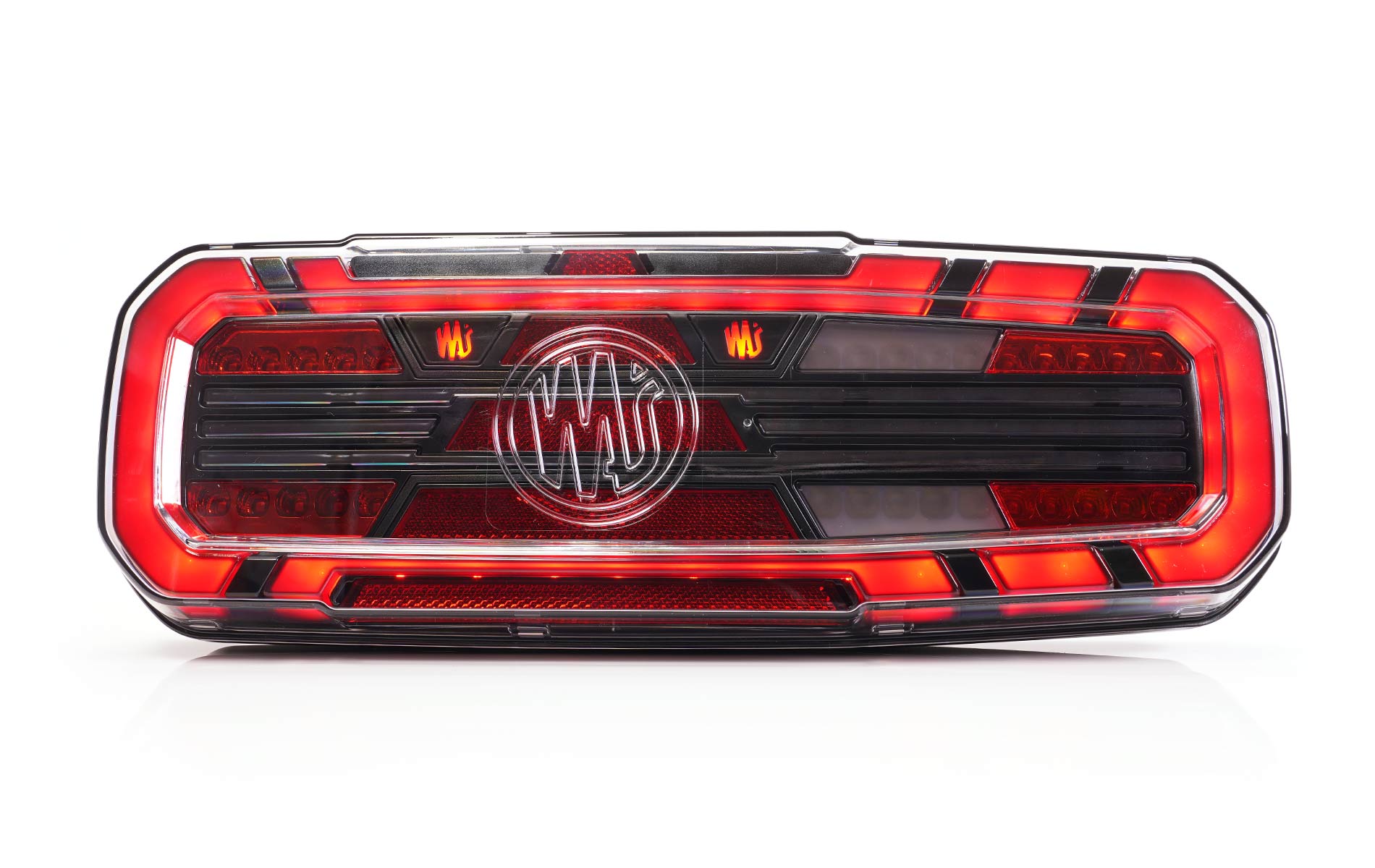 W277DD LINE 5 Function Trailer Tail Lamp with Dynamic Indicator & Dark Lens (NO LOGO)