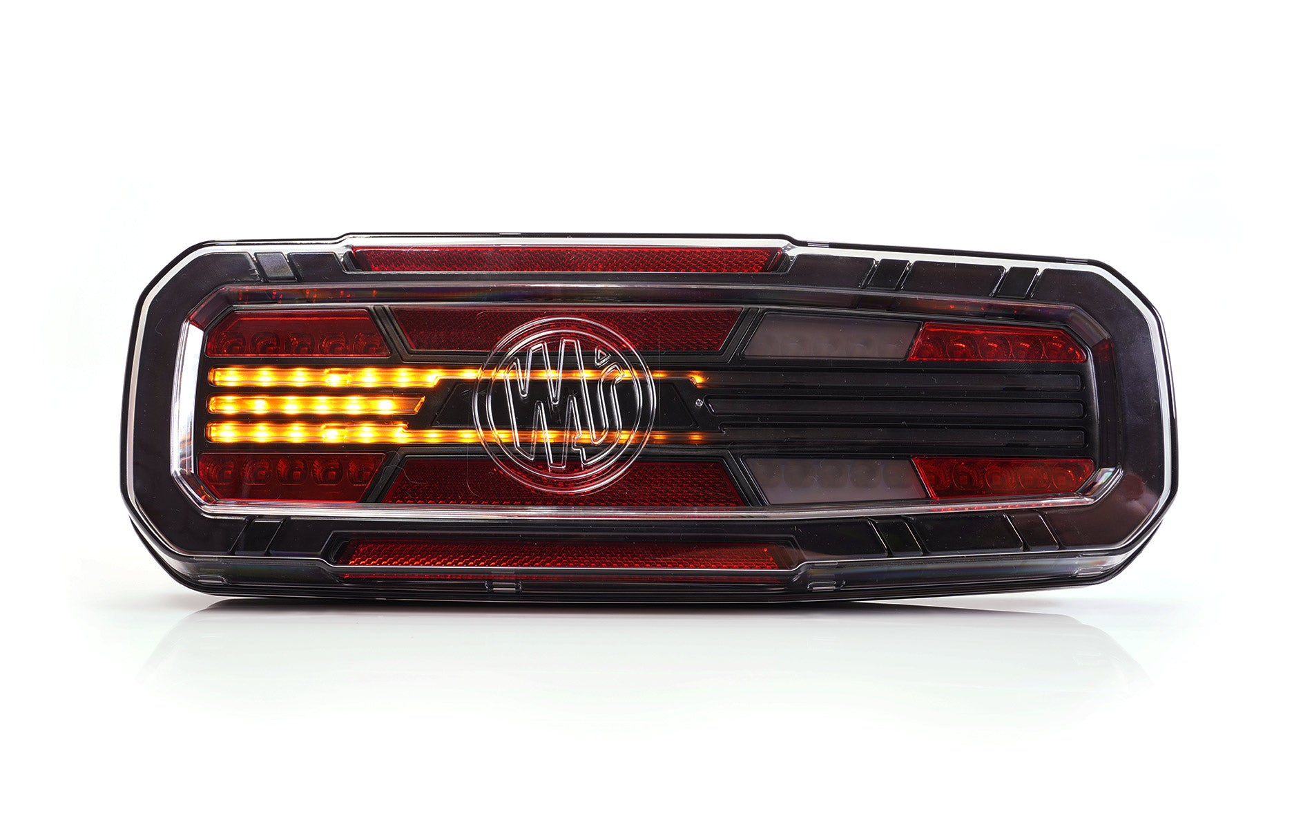 W278DD LINE 5 Function Truck Tail Lamp with Dynamic Indicator & Dark Lens (NO LOGO)