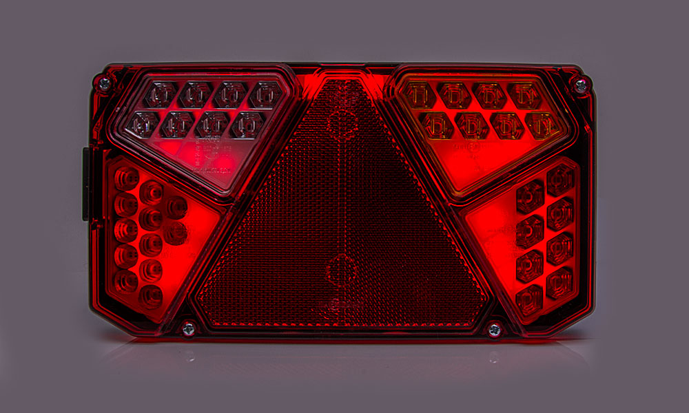 Rear Comb,4 Function, Stop/Tail/Ind/Fog/Reflex LH W125DNP - Euromotive Lighting & Signal