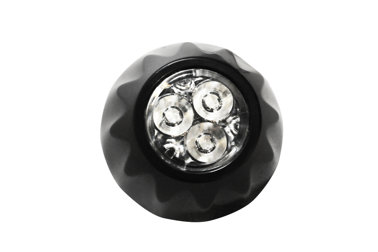 Red 3 LED Blast Surface Mounted Directional Warning Strobe - Covert Series - Euromotive Lighting & Signal