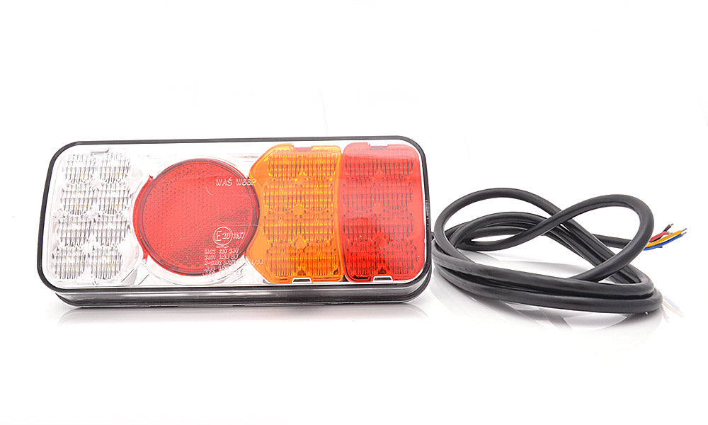 Rear Comb Lamp Stop/Tail/Ind/Rev Coloured Lens W66P - Euromotive Lighting & Signal