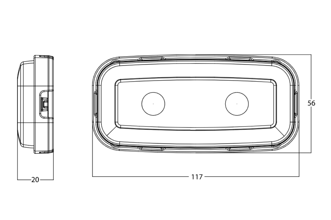 W225 LED Direction Indicator Lamp - EC14812A - Euromotive Lighting & Signal