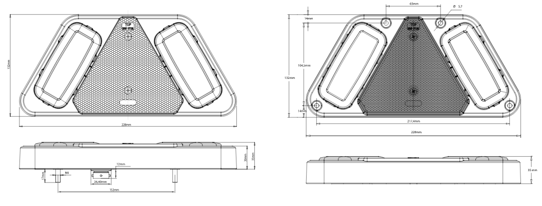 W228 EC1495 LED Multifunction Rear Lamp