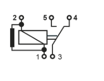 M2R205101 Micro Relay Changeover 12V 5Pin 25-15A Resistor