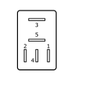 M2R205101 Micro Relay Changeover 12V 5Pin 25-15A Resistor