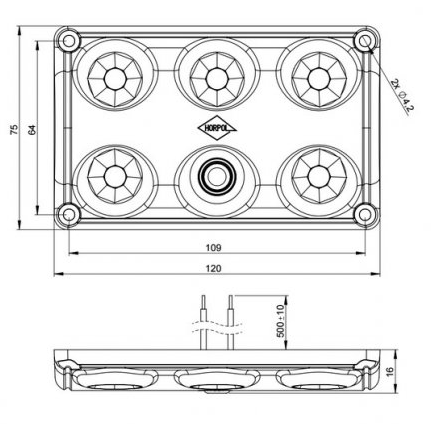 LWD2153 Switch LED 900/270lm, 12/24V