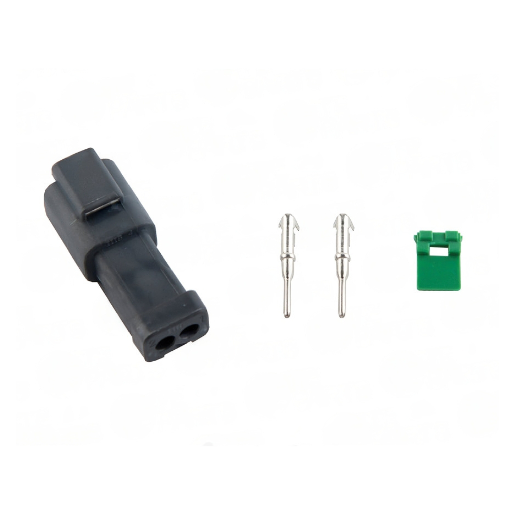 7802125 2-Pin Female DEUTSCH Plug (Male Plug 7802135)