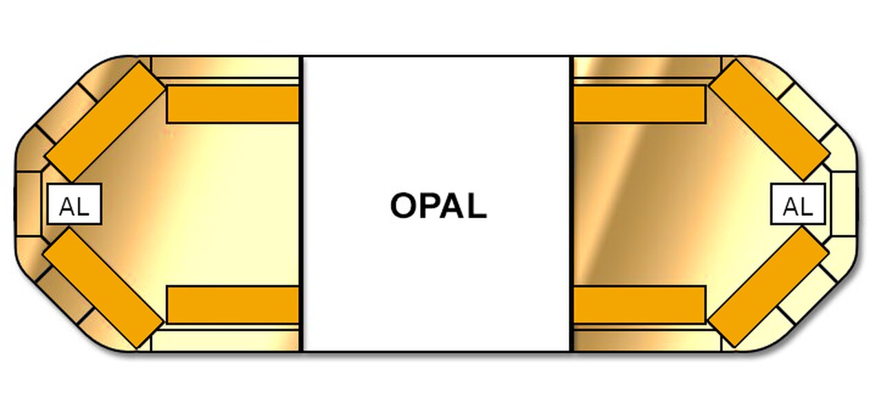 ELS Legion Led Lightbar 930mm - 8 Amber Module Opal Center