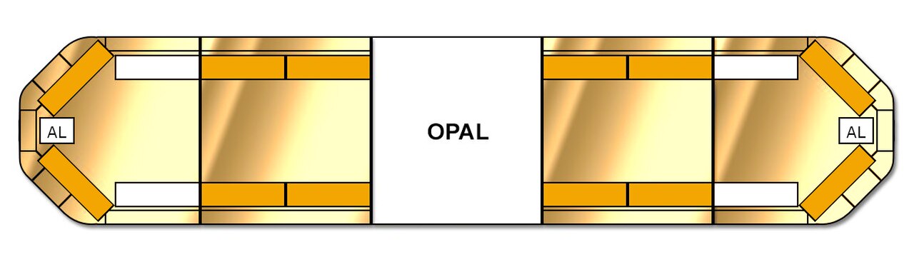 ELS Legion Led Lightbar 1540mm - 12 Amber Module Opal Center