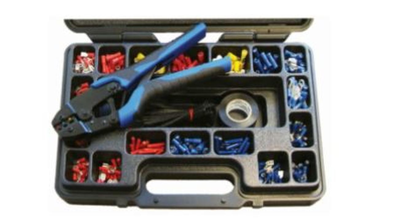 Pro Insulated Term Crimp Kit With Crimp Tool 552 Pcs