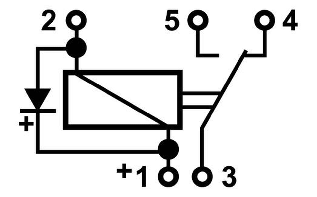 2845D Micro Change Over Relay 12V 15-25A 5-Pins