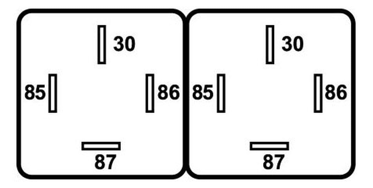 2020 Mini Relay Normally Open 2 x 12V, 2 x 30A, 2 x 4-Pins