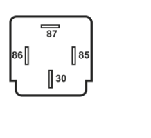 MIF12304 Fused Mini Relay 12V 30A 4 Pin Resistor w/tab