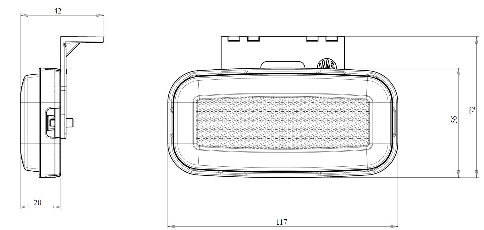 W198 EC1420 Oval Neon Led Marker & Indicator Lamp - Euromotive Lighting & Signal